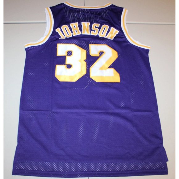 VTG Los Angeles Lakers Magic Johnson #32 Jersey Large Mitchell & Ness NWT - Picture 2 of 2